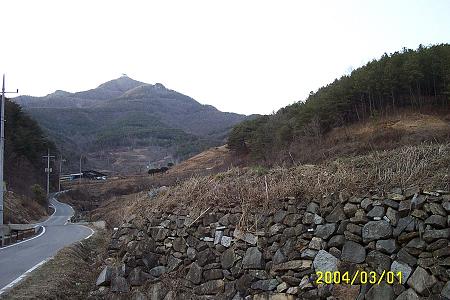 저 산위에 가면 사진이 잘 나온다고 1100m 를 티코로 오르다. 